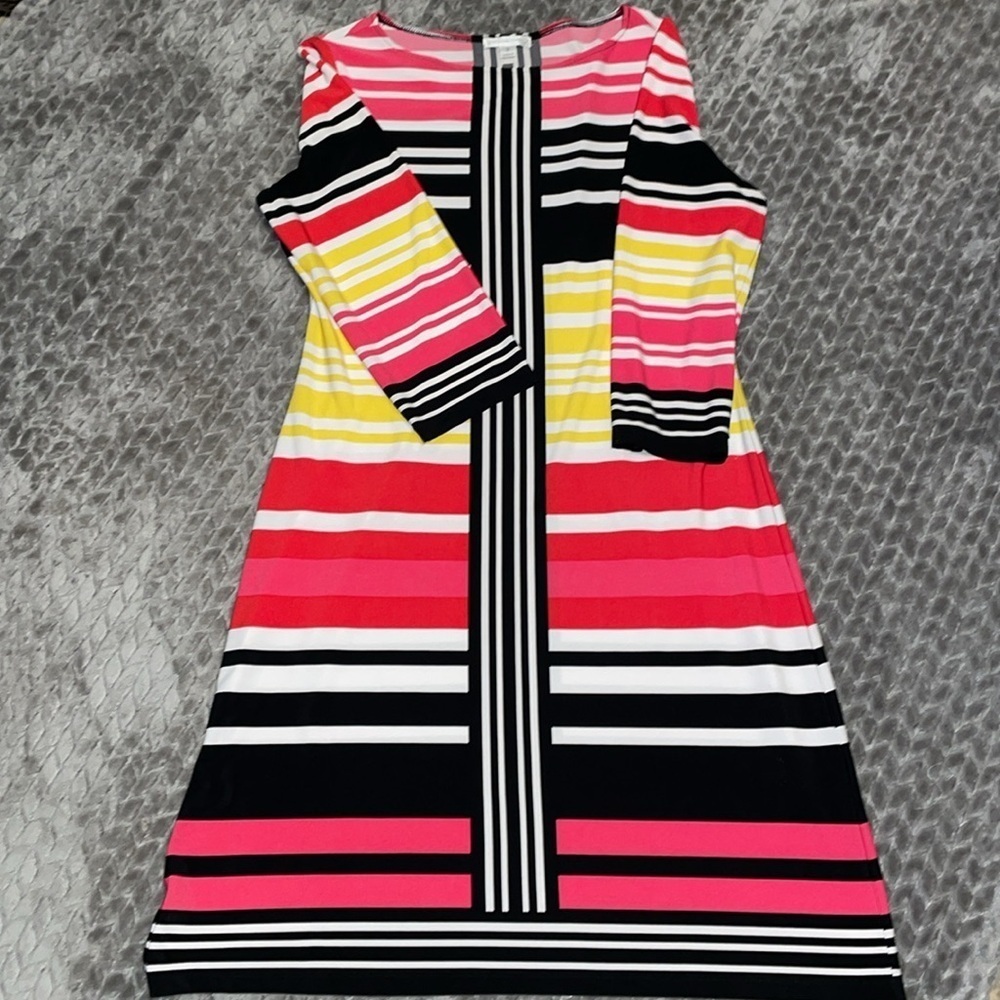 London Times Color Block Midi Dress.  Size‎ 8.